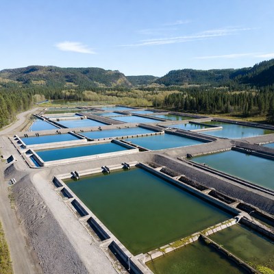 Water treatment facility in rural area
