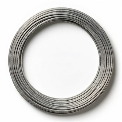 Wire coil in round shape