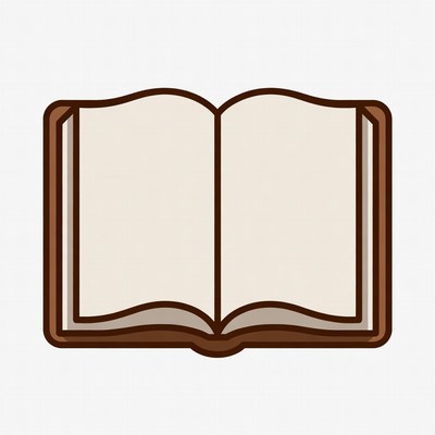 Open book with blank pages