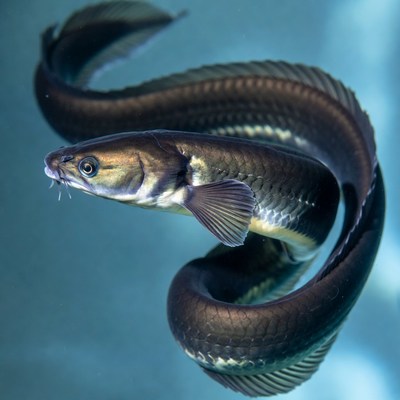 Freshwater fish swimming in water
