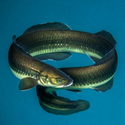Fish swimming in clear water