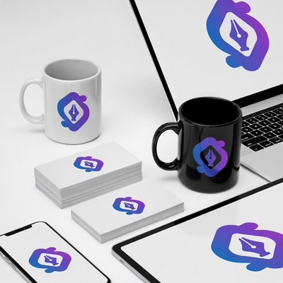 Display of branded items on a table