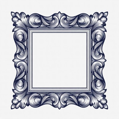 Decorative frame design for artwork display