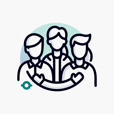 People connecting in a team setting