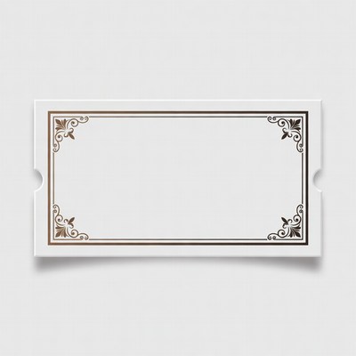 Blank card with decorative border design