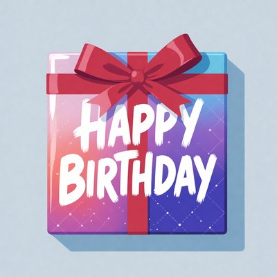 Gift box for birthday celebration