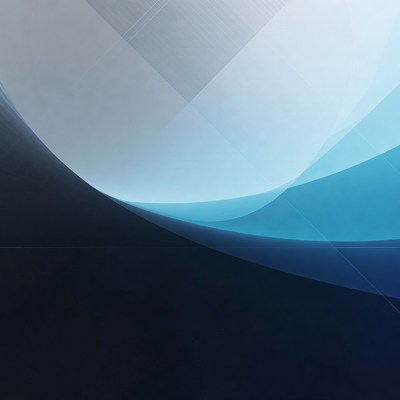 Abstract forms in blue tones