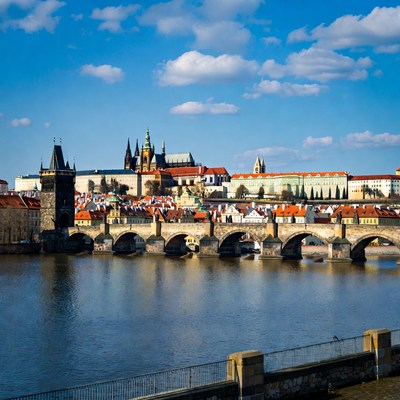 Old town and bridge in prague