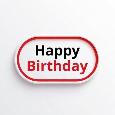 Celebration sign for birthday event