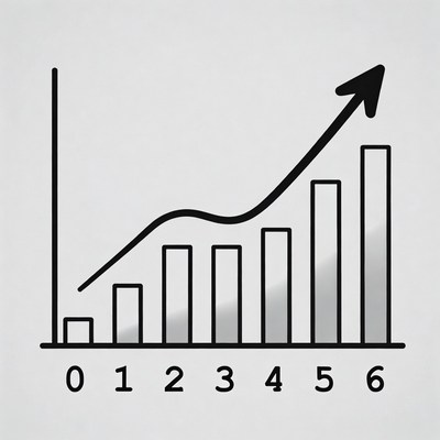 Data trend shows growth over time