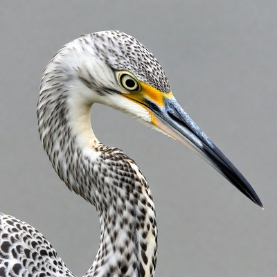 Heron close up in natural light