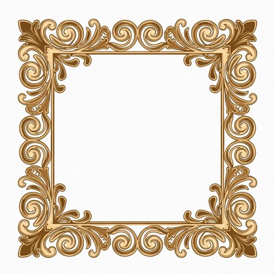 Ornate decorative picture frame design