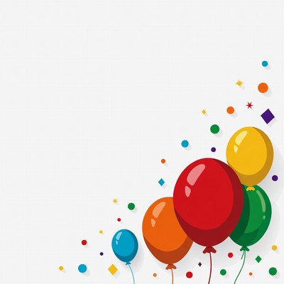 Balloons at a festive celebration event