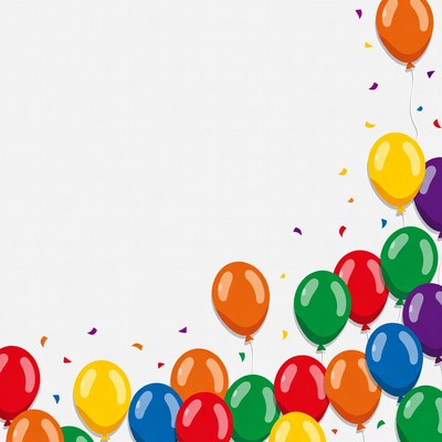 Colorful balloons at a celebration event