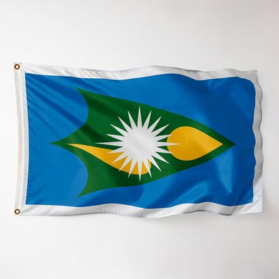 Flag of a country with a sun design