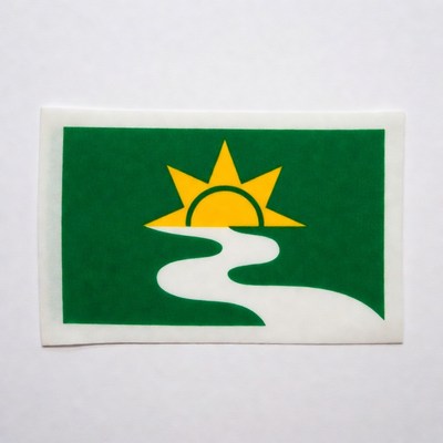 Sunrise over a winding river