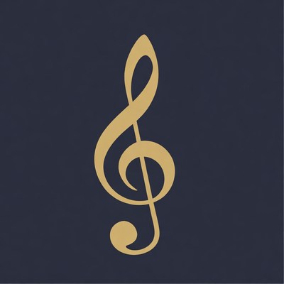 Music note design on a dark background