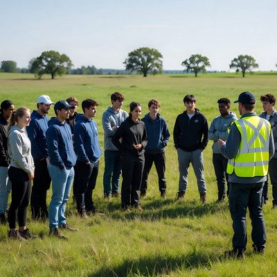Group learning in open field