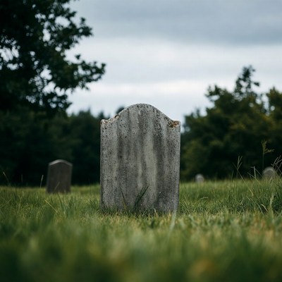 Gravestone in a cemetery