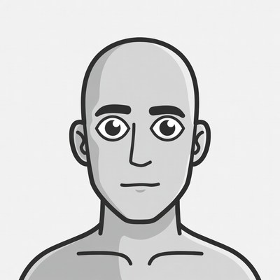 Bald man illustration