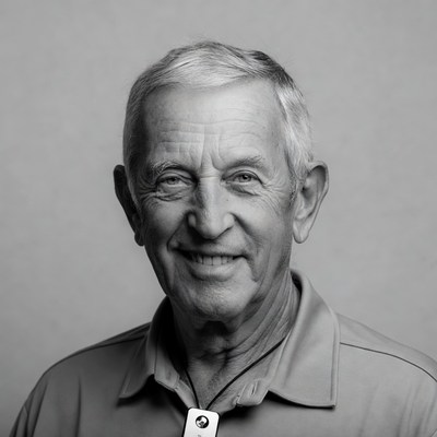 Smiling elderly man portrait
