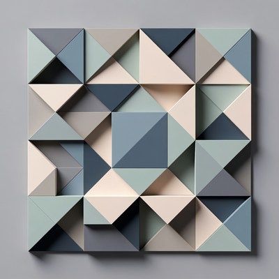 Abstract Geometric Triangle Pattern