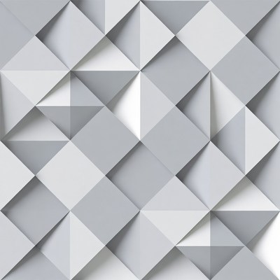 Gray 3D Geometric Triangle Pattern
