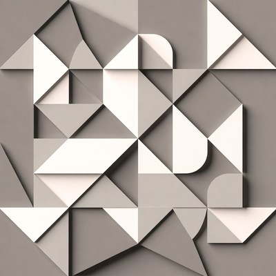 Abstract Geometric Triangles Pattern