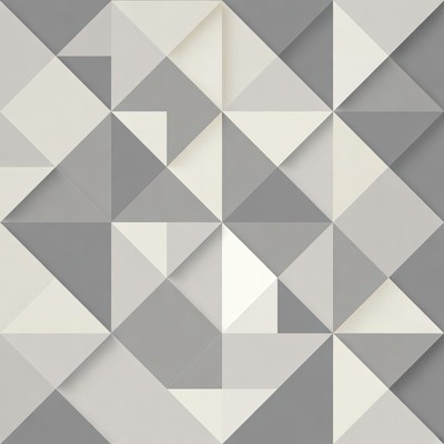 Gray Triangular Geometric Pattern