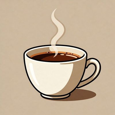 Steaming Cup of Coffee