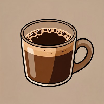 Coffee Cup with Foam