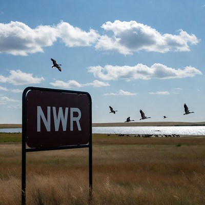 NWWR Sign with Flying Birds