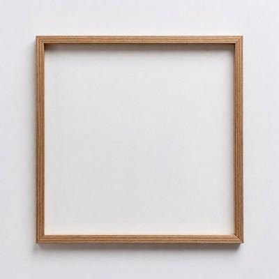Wooden Frame with White Mat