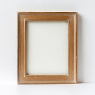 Empty Wooden Picture Frame