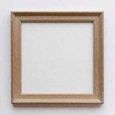 Empty Wooden Picture Frame