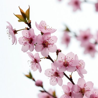 Pink Cherry Blossom Branch