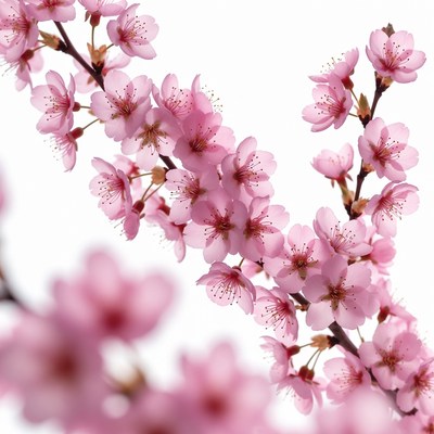 Pink Cherry Blossom Branches
