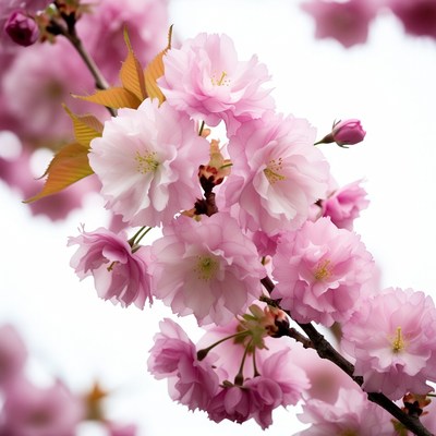 Pink Cherry Blossom Branches