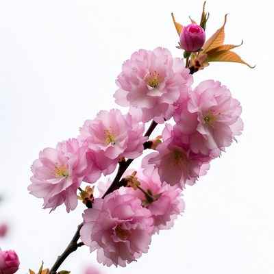 Pink Cherry Blossom Branch