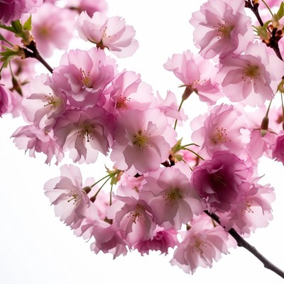 Pink Cherry Blossom Branches