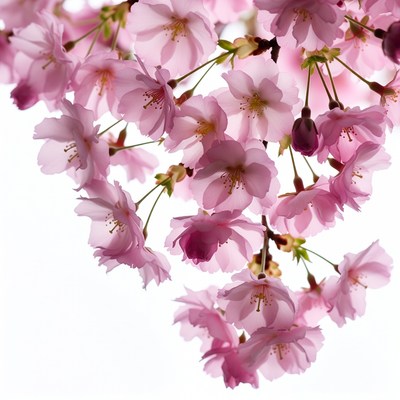 Pink Cherry Blossom Branches