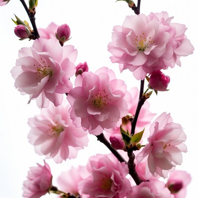 Pink Cherry Blossom Branch