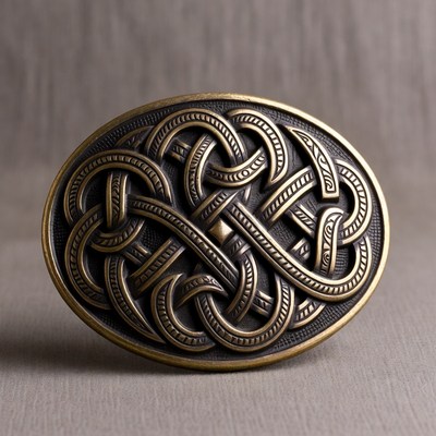Viking Celtic Knot Belt Buckle