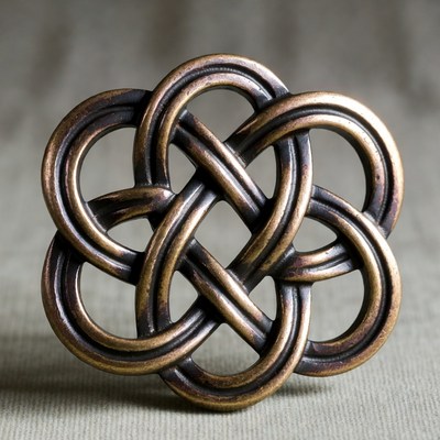 Bronze Celtic Hexafoil Knot
