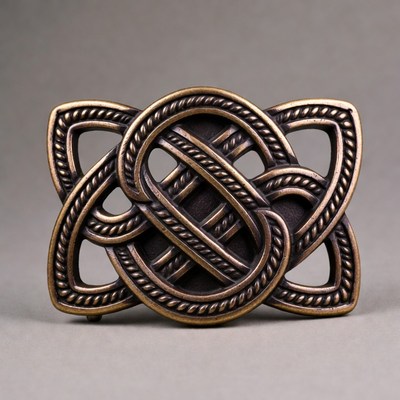 Bronze Celtic Knot Belt Buckle