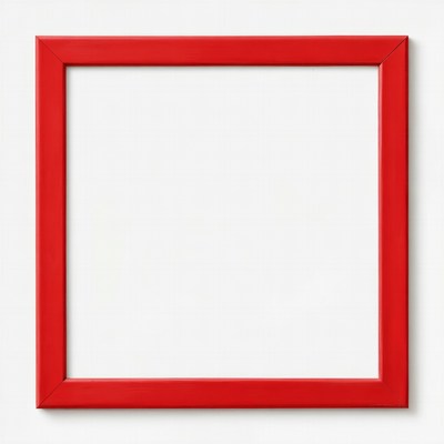 Red Empty Picture Frame