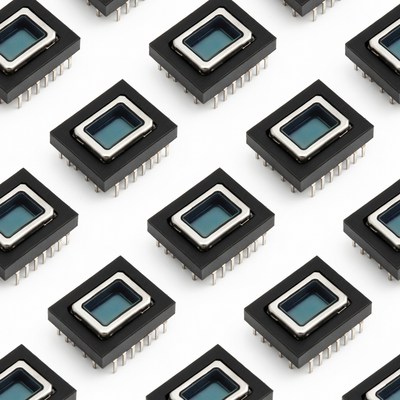 Array of Black LCD Display IC Chips