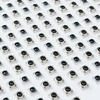 Grid of Small Camera Lenses