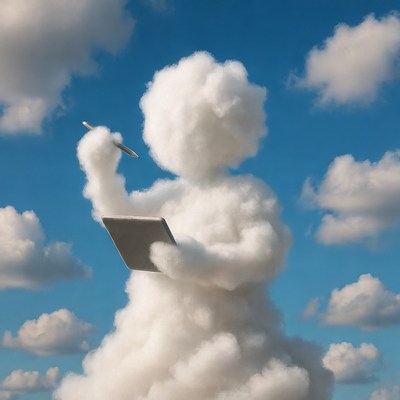 Cloud figure drawing on sketchpad