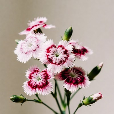 Pink Dianthus Flowers Bouquet
